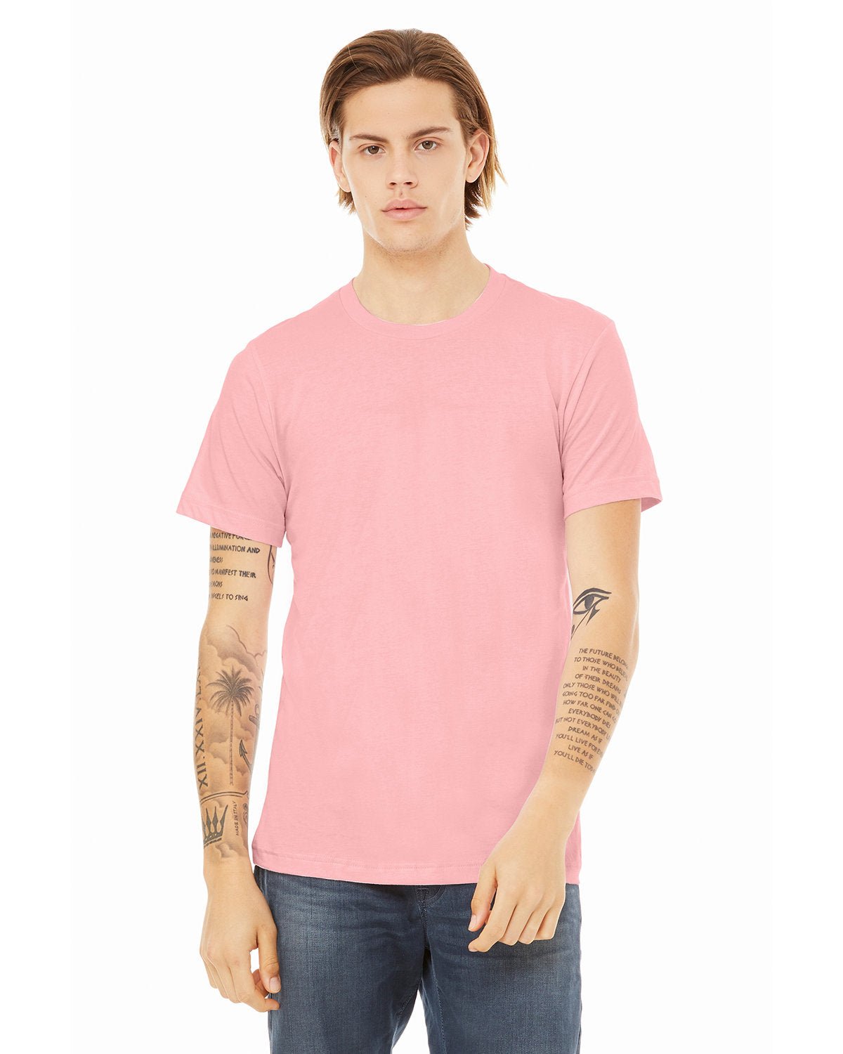 3001C-Bella + Canvas-PINK-Bella + Canvas-T-Shirts-1