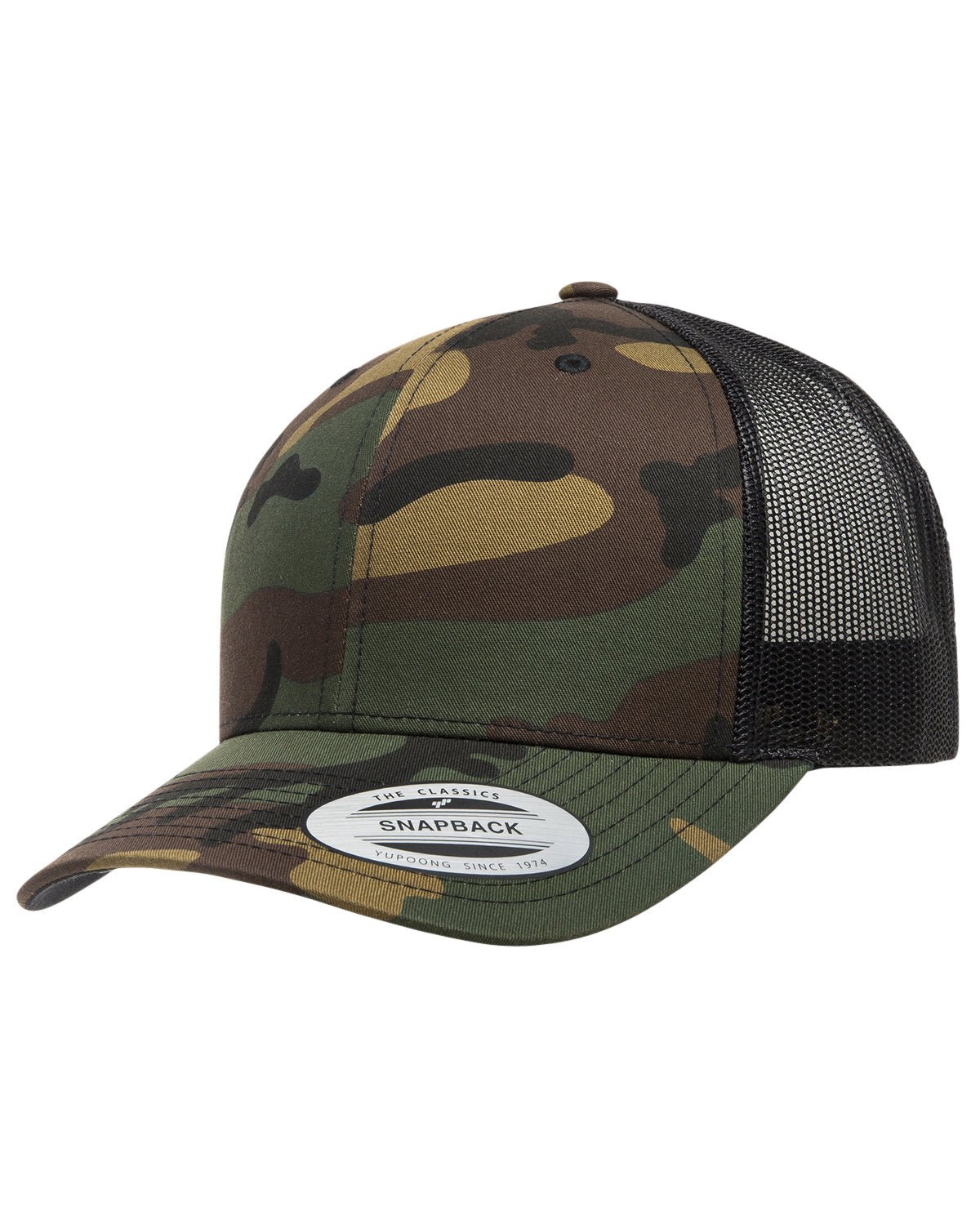 6606-Yupoong-GREEN CAMO/ BLK-Yupoong-Headwear-1